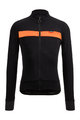 SANTINI Cycling winter long sleeve jersey - ADAPT WOOL  - orange/black