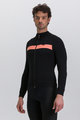 SANTINI Cycling winter long sleeve jersey - ADAPT WOOL  - orange/black