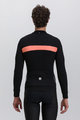 SANTINI Cycling winter long sleeve jersey - ADAPT WOOL  - orange/black