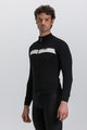 SANTINI Cycling winter long sleeve jersey - ADAPT WOOL - black