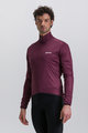 SANTINI Cycling windproof jacket - NEBULA - bordeaux