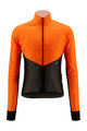 SANTINI Cycling windproof jacket - REDUX LITE  - orange/black