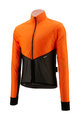 SANTINI Cycling windproof jacket - REDUX LITE  - orange/black