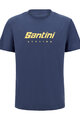 SANTINI Cycling short sleeve t-shirt - BRAND - blue