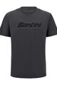 SANTINI Cycling short sleeve t-shirt - BRAND - grey