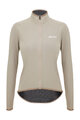 SANTINI Cycling thermal jacket - GUARD NIMBUS - beige