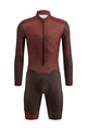 SANTINI Cycling skinsuit - CROSS RUGGINE - brown