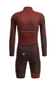 SANTINI Cycling skinsuit - CROSS RUGGINE - brown