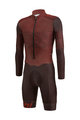 SANTINI Cycling skinsuit - CROSS RUGGINE - brown