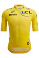 SANTINI Cycling short sleeve jersey - TOUR DE FRANCE LEADER 2023 - yellow