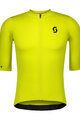 SCOTT Cycling short sleeve jersey - PREMIUM - yellow