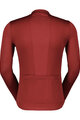 SCOTT Cycling summer long sleeve jersey - ENDURANCE 10 - bordeaux