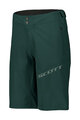 SCOTT Cycling shorts without bib - ENDURANCE LS/FIT W/PAD - green