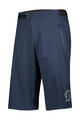 SCOTT Cycling shorts without bib - VERTIC W/PAD - blue