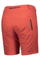 SCOTT Cycling shorts without bib - ENDURANCE LS/FIT W/PAD W - red