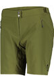 SCOTT Cycling shorts without bib - ENDURANCE LS/FIT W/PAD - green
