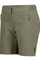 SCOTT Cycling shorts without bib - ENDURANCE LS/FIT W/PAD W - green