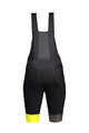 SCOTT Cycling bib shorts - RC WARM WB +++ - black/yellow