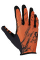 SCOTT Cycling long-finger gloves - TRACTION - orange/black