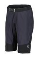 SCOTT Cycling shorts without bib - TRAIL STORM INSULOFT AL - black/grey
