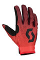SCOTT Cycling long-finger gloves - 350 DIRT EVO JUNIOR - red/black