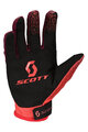 SCOTT Cycling long-finger gloves - 350 DIRT EVO JUNIOR - red/black