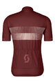 SCOTT Cycling short sleeve jersey - TEAM 10 - bordeaux