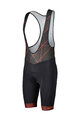 SCOTT Cycling bib shorts - TEAM - black/red