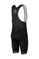 SCOTT Cycling bib shorts - TEAM - black/orange