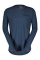 SCOTT Cycling long sleeve t-shirt - DEFINED MERINO LS - blue