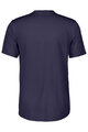 SCOTT Cycling short sleeve jersey - TRAIL FLOW ZIP SS - blue