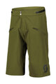 SCOTT Cycling shorts without bib - TRAIL VERTIC PRO W/PAD - green/black