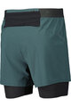 SCOTT Cycling shorts without bib - HYBRID ENDURANCE TECH - green/black