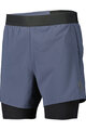 SCOTT Cycling shorts without bib - HYBRID ENDURANCE TECH - blue/black
