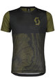 SCOTT Cycling short sleeve jersey - TRAIL VERTIC 10 SS JR - black/green