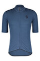 SCOTT Cycling short sleeve jersey - GRAVEL MERINO - blue