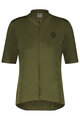 SCOTT Cycling short sleeve jersey - GRAVEL MERINO - green
