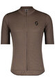 SCOTT Cycling short sleeve jersey - GRAVEL MERINO - brown