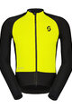 SCOTT Cycling windproof jacket - RC PRO WARM HYBRID GTX WS - black/yellow