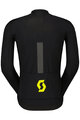 SCOTT Cycling windproof jacket - RC PRO WARM HYBRID GTX WS - black/yellow
