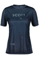 SCOTT Cycling short sleeve jersey - TRAIL FLOW SS W - blue/green