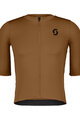 SCOTT Cycling short sleeve jersey - ULTD. TRAINING - brown