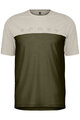 SCOTT Cycling short sleeve t-shirt - DEFINED MERINO SS - ivory/green