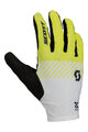 SCOTT Cycling long-finger gloves - RC TEAM LF - yellow/white/black