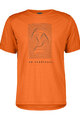 SCOTT Cycling short sleeve t-shirt - DEFINED MERINO GRAPHIC SS - orange