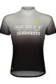 SCOTT Cycling short sleeve jersey - SCOTT-SRAM PRO - black/white