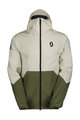 SCOTT waterproof jacket - EXPLORAIR LIGHT DRYO 2.5L - white/green