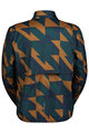 SCOTT Cycling windproof jacket - ENDURANCE TECH WB - blue/brown