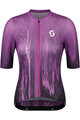 SCOTT Cycling short sleeve jersey - ULTD SL W - purple/black