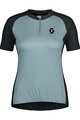 SCOTT Cycling short sleeve jersey - ENDURANCE 20 W - blue/black